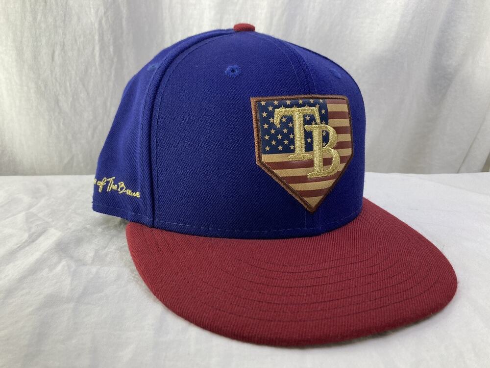 Tampa Bay Rays Home Of The Brave Baseball Cap/Hat (New Era, 59Fifty, MLB)